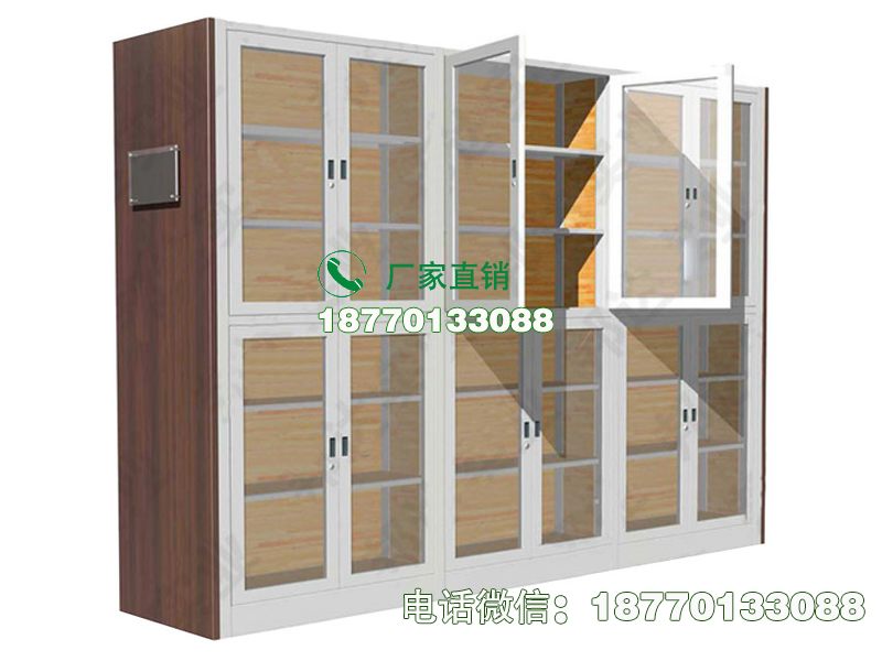 贵州木护板玻璃门文物储藏柜